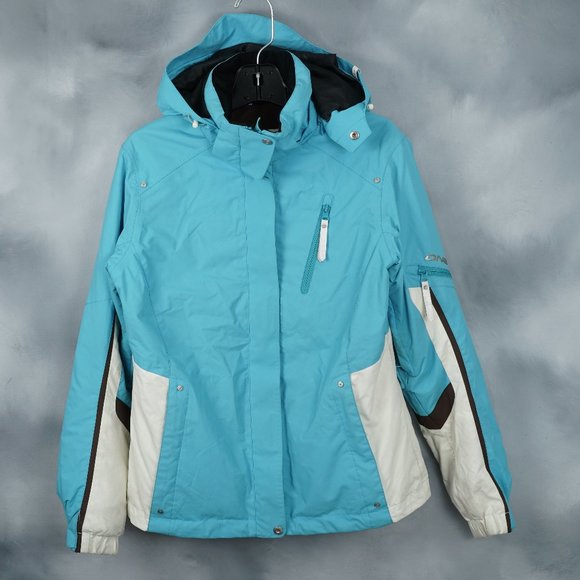 Descente Couture Blue and White Ski & Snow Jacket - Picture 1 of 16